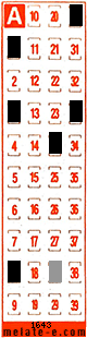 Volante ganador del sorteo 1643 de Melate Retro