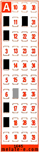 Volante ganador del sorteo 1645 de Melate Retro
