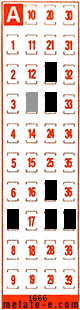 Volante ganador del sorteo 1666 de Melate Retro
