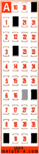 Volante ganador del sorteo 1669 de Melate Retro