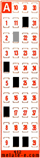 Volante ganador del sorteo 412 de Melate Retro