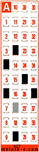 Volante ganador del sorteo 427 de Melate Retro
