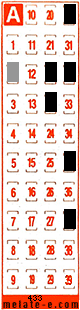 Volante ganador del sorteo 433 de Melate Retro
