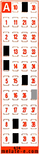 Volante ganador del sorteo 434 de Melate Retro