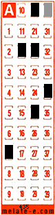 Volante ganador del sorteo 435 de Melate Retro
