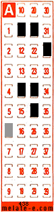 Volante ganador del sorteo 438 de Melate Retro