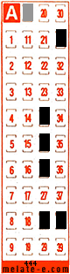 Volante ganador del sorteo 444 de Melate Retro