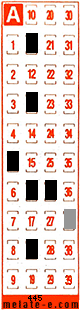 Volante ganador del sorteo 445 de Melate Retro