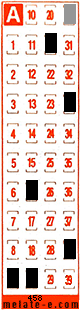Volante ganador del sorteo 458 de Melate Retro