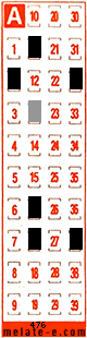 Volante ganador del sorteo 476 de Melate Retro