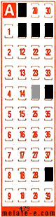 Volante ganador del sorteo 479 de Melate Retro