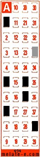 Volante ganador del sorteo 494 de Melate Retro
