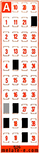 Volante ganador del sorteo 526 de Melate Retro