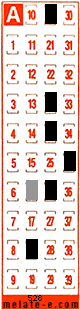 Volante ganador del sorteo 528 de Melate Retro