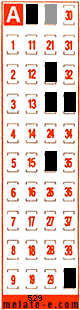 Volante ganador del sorteo 529 de Melate Retro