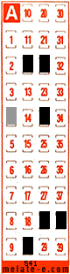 Volante ganador del sorteo 541 de Melate Retro