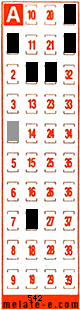 Volante ganador del sorteo 542 de Melate Retro