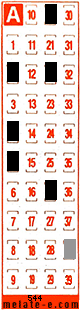Volante ganador del sorteo 544 de Melate Retro