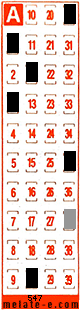 Volante ganador del sorteo 547 de Melate Retro