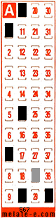 Volante ganador del sorteo 567 de Melate Retro