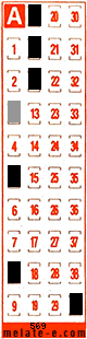 Volante ganador del sorteo 569 de Melate Retro