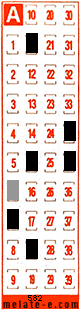 Volante ganador del sorteo 582 de Melate Retro