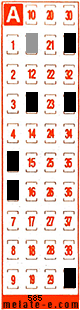 Volante ganador del sorteo 585 de Melate Retro