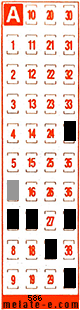 Volante ganador del sorteo 586 de Melate Retro