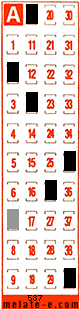 Volante ganador del sorteo 587 de Melate Retro