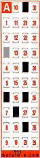 Volante ganador del sorteo 591 de Melate Retro