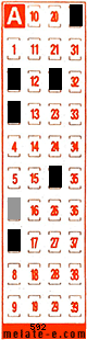 Volante ganador del sorteo 592 de Melate Retro
