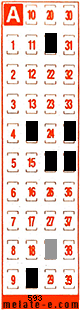 Volante ganador del sorteo 593 de Melate Retro