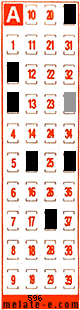 Volante ganador del sorteo 596 de Melate Retro