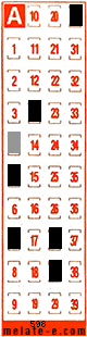 Volante ganador del sorteo 598 de Melate Retro