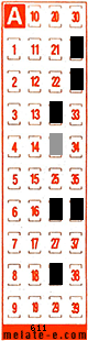 Volante ganador del sorteo 611 de Melate Retro