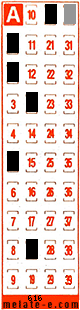 Volante ganador del sorteo 616 de Melate Retro