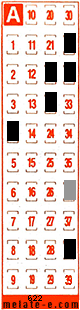 Volante ganador del sorteo 622 de Melate Retro