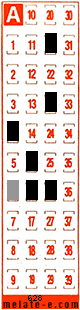 Volante ganador del sorteo 628 de Melate Retro