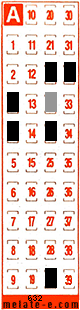 Volante ganador del sorteo 632 de Melate Retro
