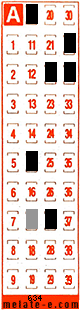Volante ganador del sorteo 634 de Melate Retro