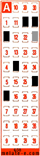 Volante ganador del sorteo 638 de Melate Retro