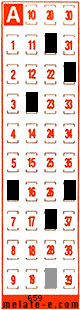 Volante ganador del sorteo 659 de Melate Retro