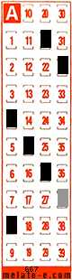 Volante ganador del sorteo 667 de Melate Retro