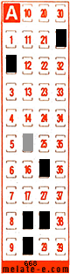 Volante ganador del sorteo 668 de Melate Retro