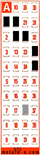 Volante ganador del sorteo 672 de Melate Retro