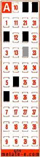 Volante ganador del sorteo 684 de Melate Retro