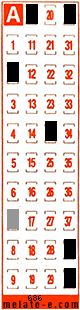 Volante ganador del sorteo 686 de Melate Retro