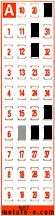 Volante ganador del sorteo 687 de Melate Retro