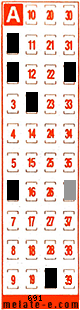 Volante ganador del sorteo 691 de Melate Retro