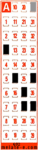 Volante ganador del sorteo 692 de Melate Retro